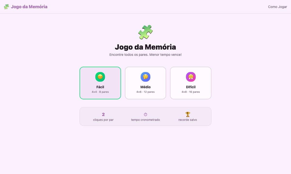 Jogo da Memória