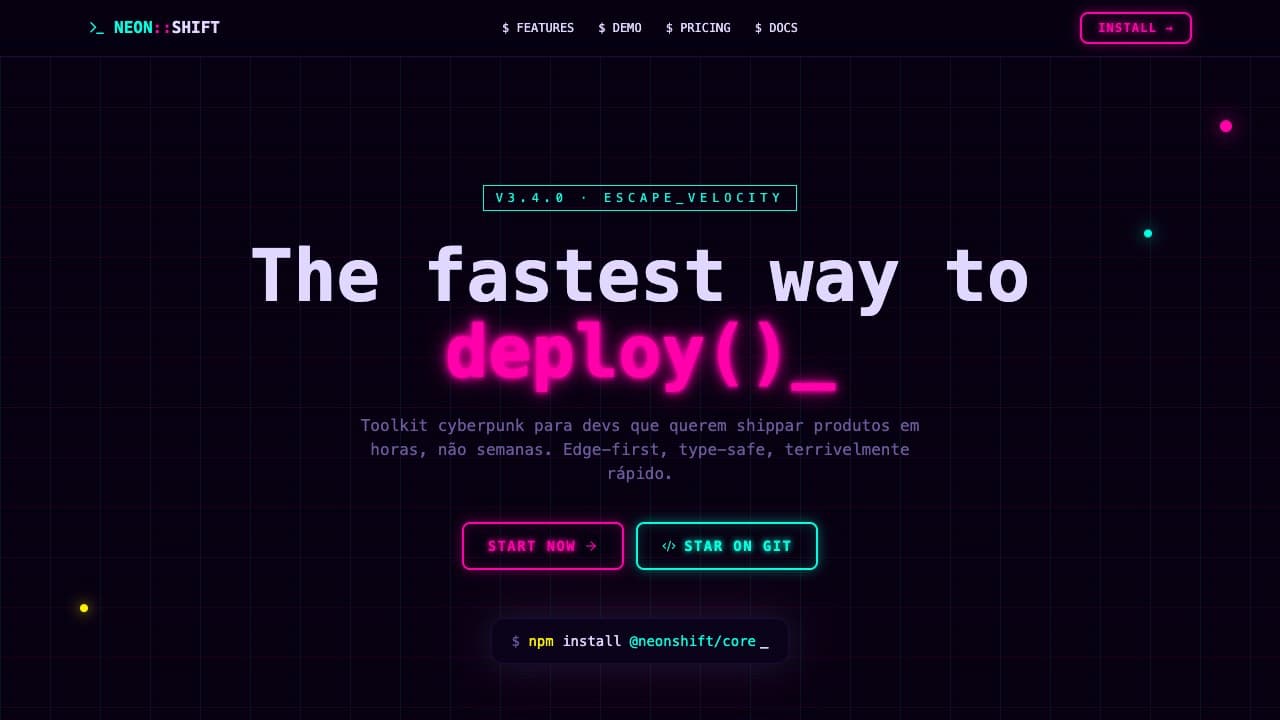 NeonShift — Dev Toolkit