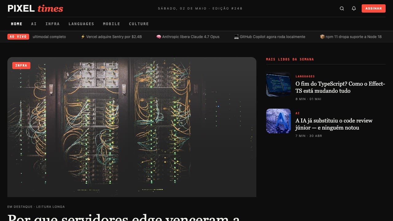 Pixel Times — Tech Magazine