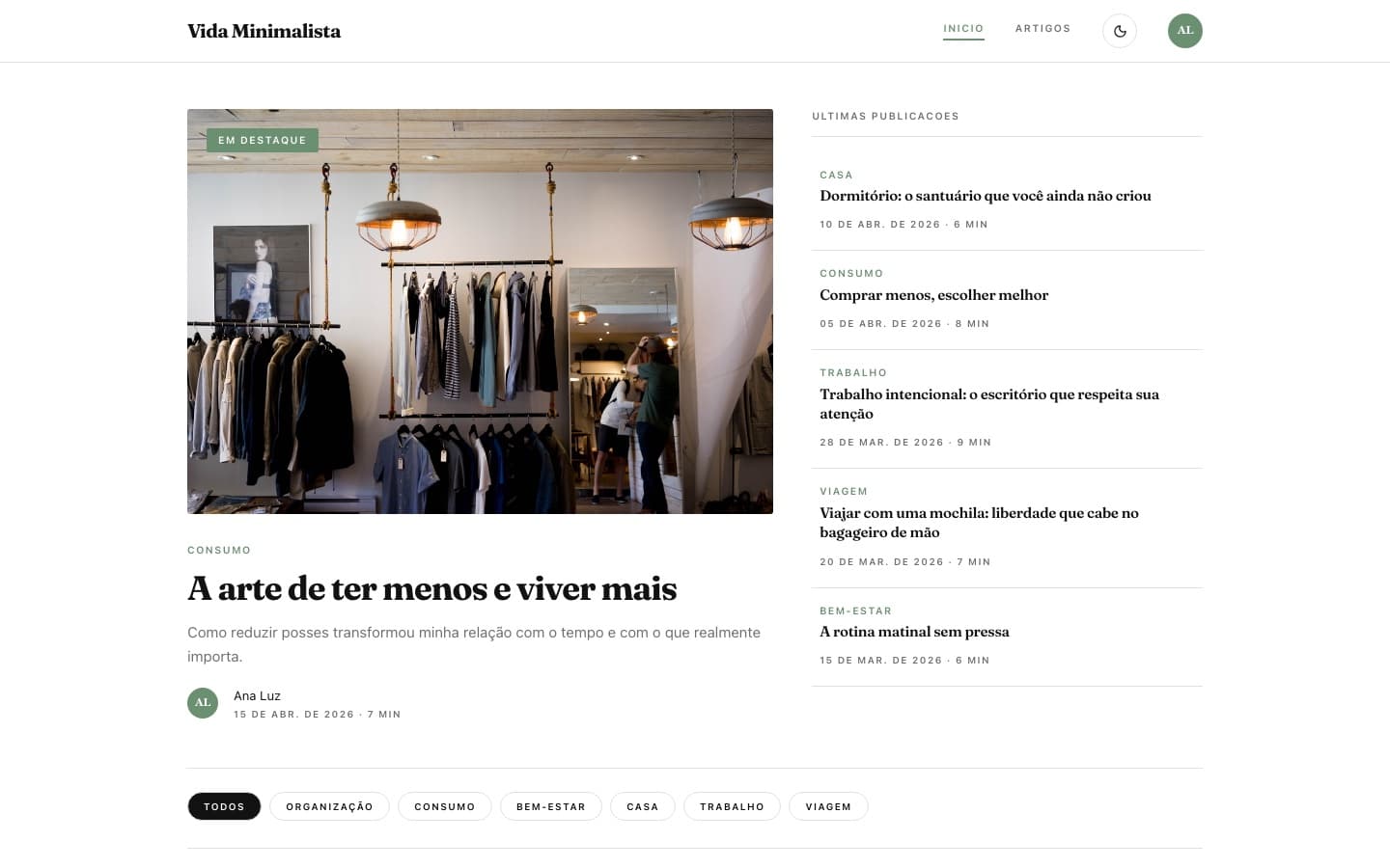 Vida Minimalista