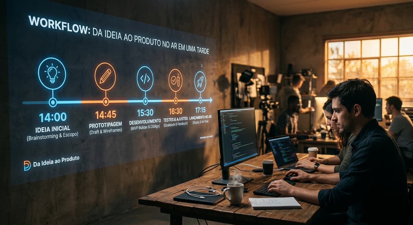Da ideia ao produto no ar em uma tarde: um workflow que funciona